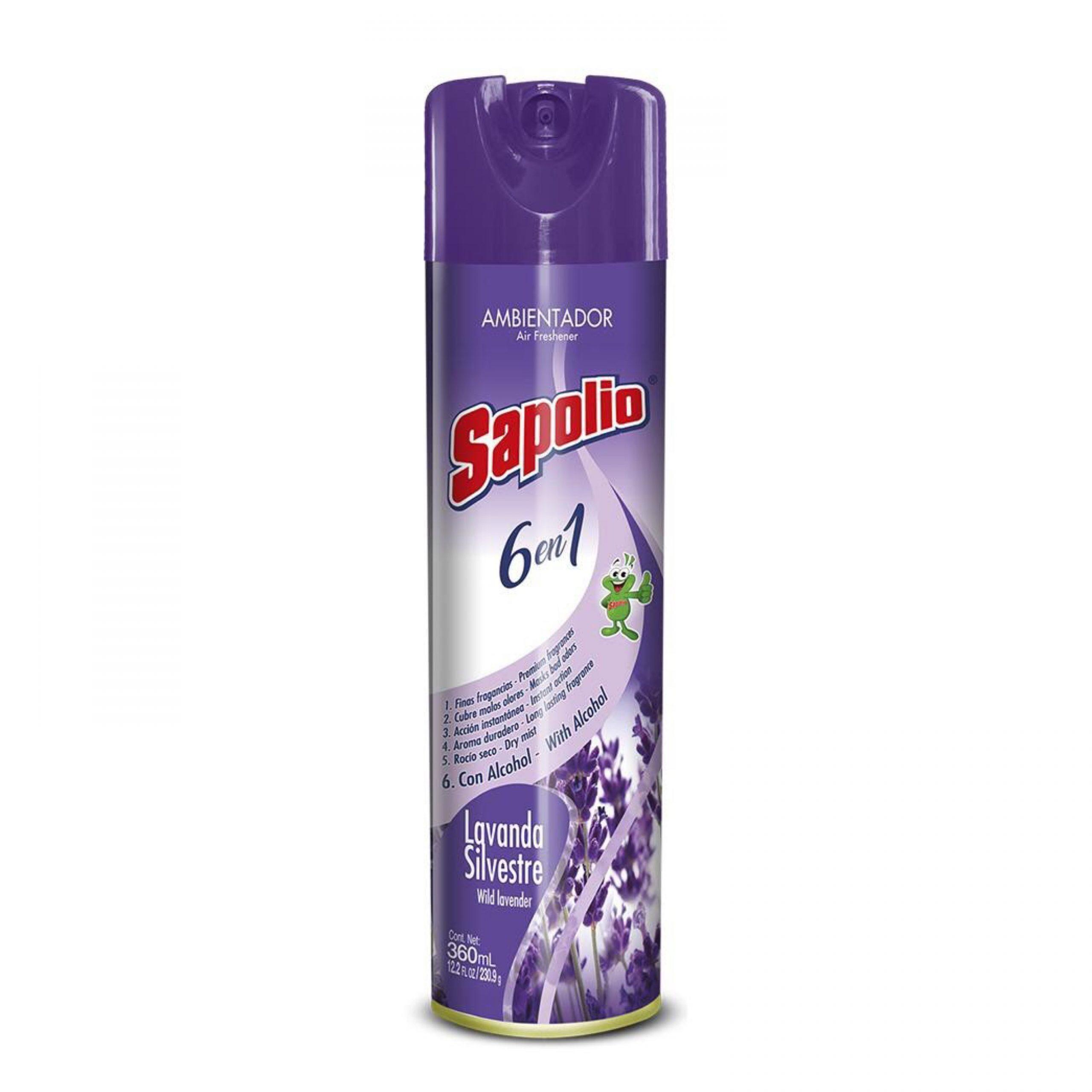 Desinfectante en Spray SAPOLIO Lavanda Frasco 360ml